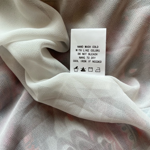 NWT MELLODAY V-Neck Long Sleeve Tunic Dress Size S - Picture 7 of 7